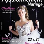 7ème édition du Salon Passionnément Mariage, les 23/24 novembre 2013.