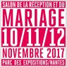 Salon de la Réception et du Mariage, à Nantes, du 10 au 12 Novembre 2017.